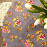 Pansy Red & Grey | French Tablecloths