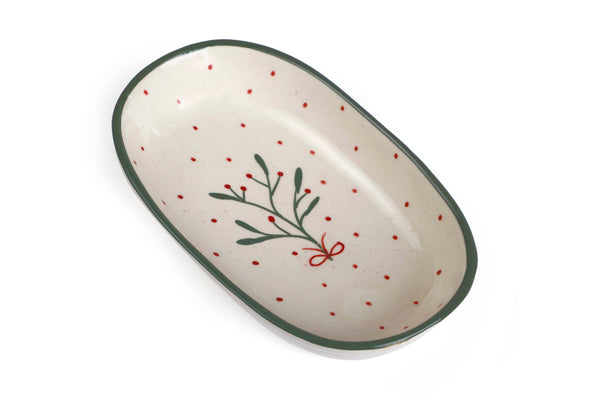 Mistletoe Serving Dish