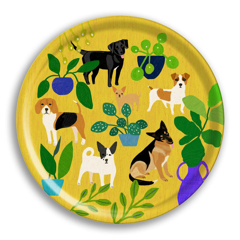 Dogs Round Tray