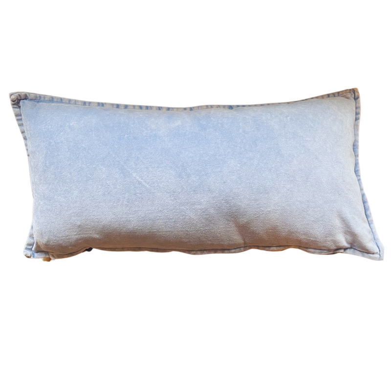 12" x 24" Steel Velvet Pillow