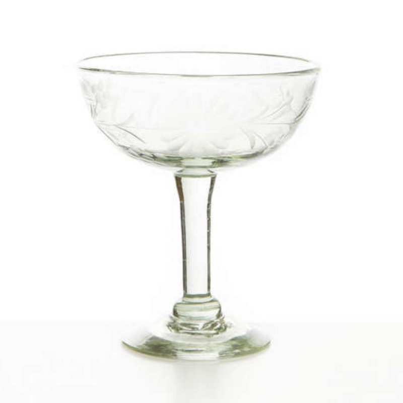 Etched Margarita Glass