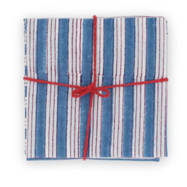 Napkins x4 Salem Azur