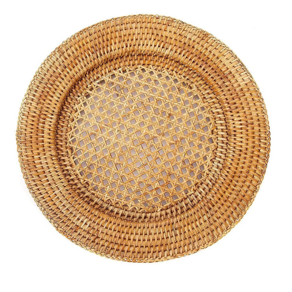 Brown Rattan Charger