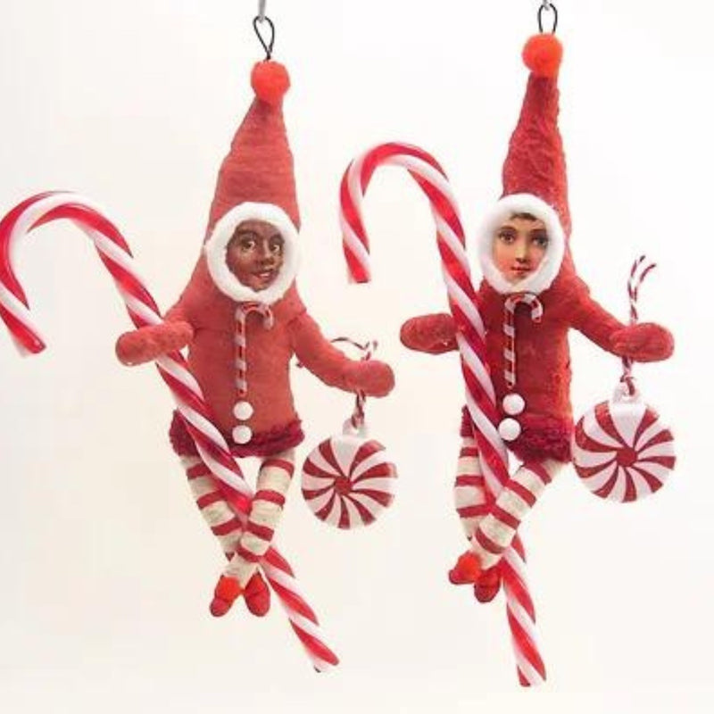 Candy Cane Clinger Ornament