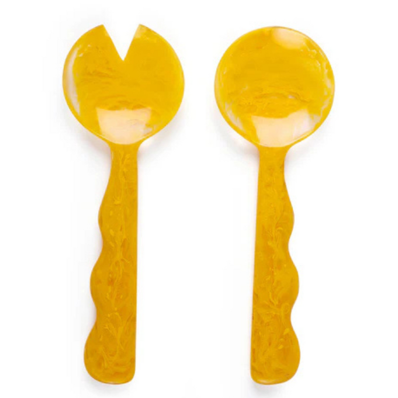 S/2 Mustard Salad Servers