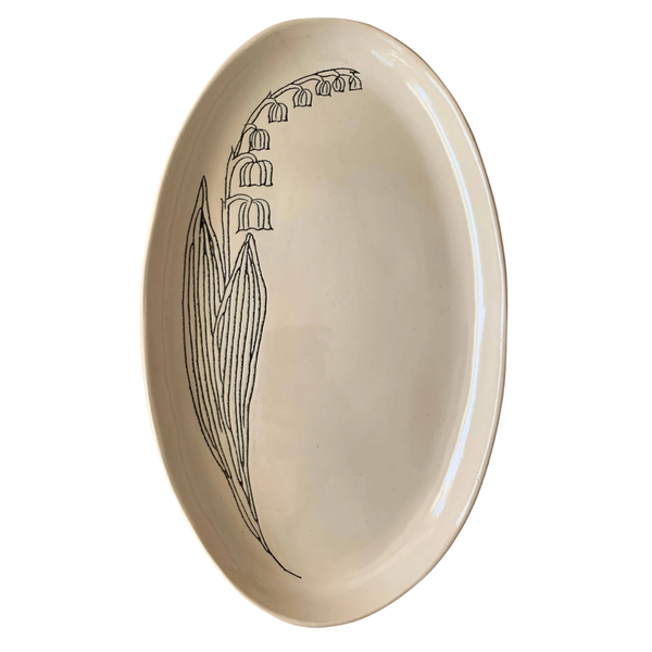 Lily of the Valley Oval Platter