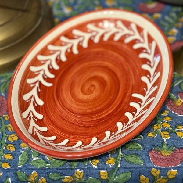 Rust Small Helecho Serving Tray
