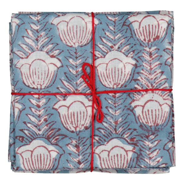 Napkins x4 Campanule Ciel