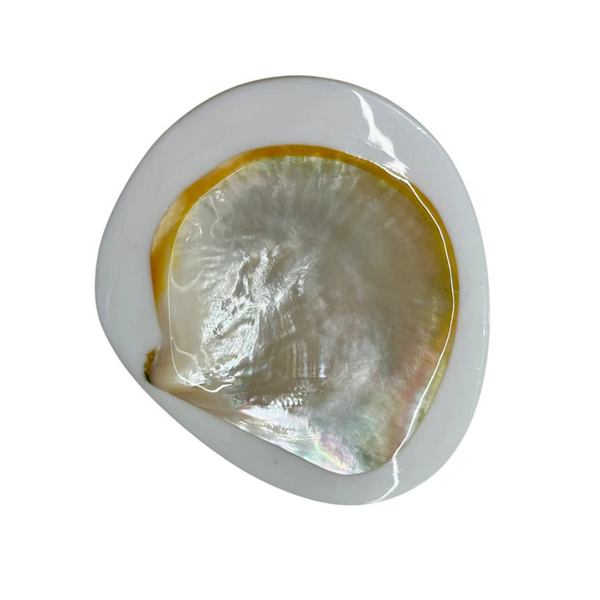 Caviar Dish, Opaque Ivory