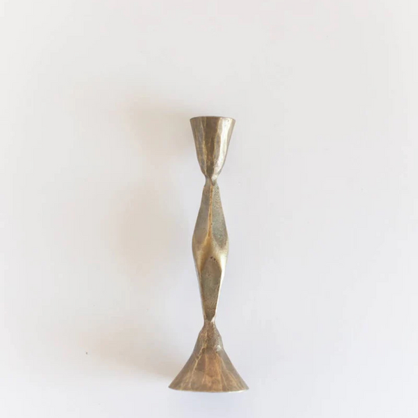 High Diamond Hand-Forged Iron Candle Stand