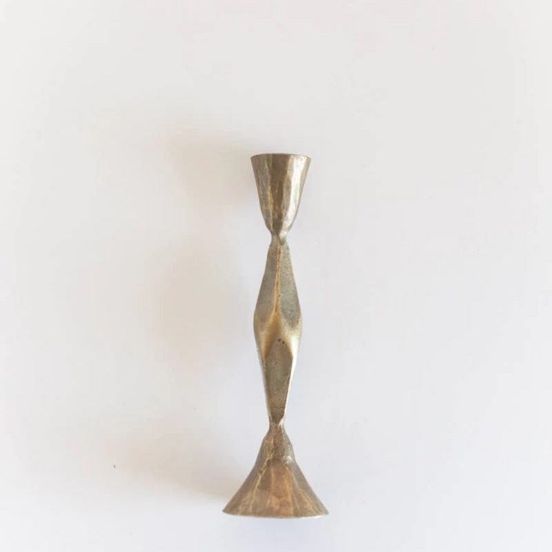 High Diamond Hand-Forged Iron Candle Stand