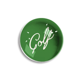 Vintage Golf Script Crystal Dome Paperweight