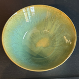 7.25" Green Glaze Bowl