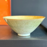 8.5" Green Glaze Bowl