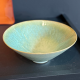 9" Green Glaze Bowl
