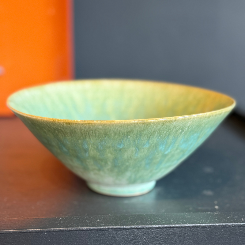 8" Green Glaze Bowl