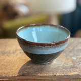 Small Blue and Brown Bowl