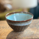 Small Blue and Brown Bowl