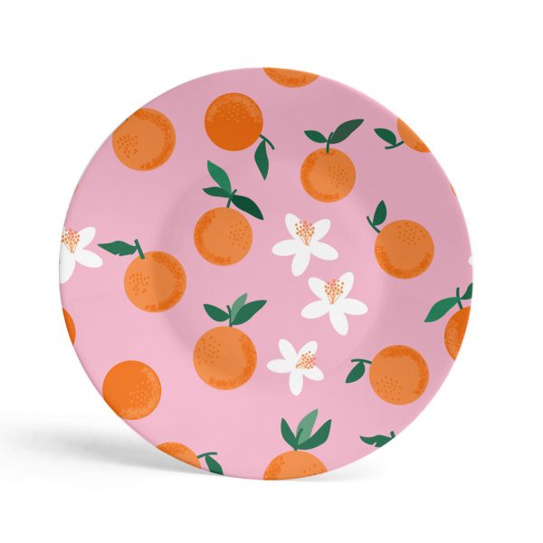 Tangerine Dinner Plate