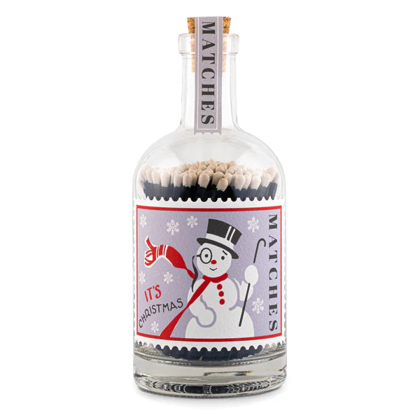 Snowman Bottle Matches