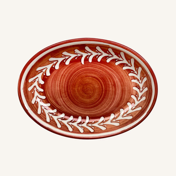 Rust Sm. Helecho Serving Tray