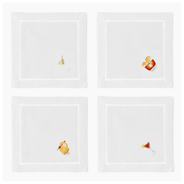 Classic Drinks Cocktail Napkins