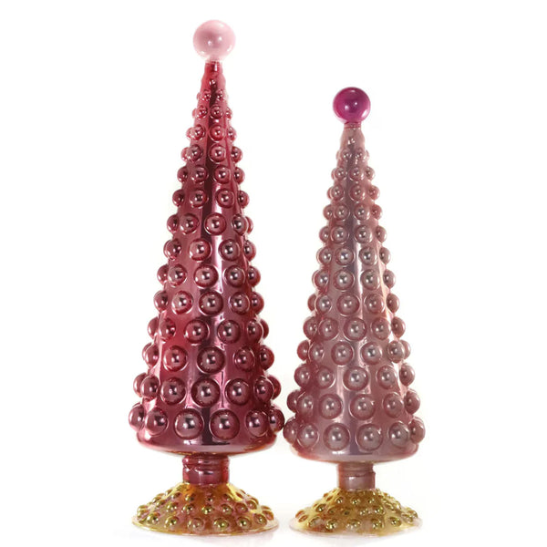 XL Glass Trees, Pink