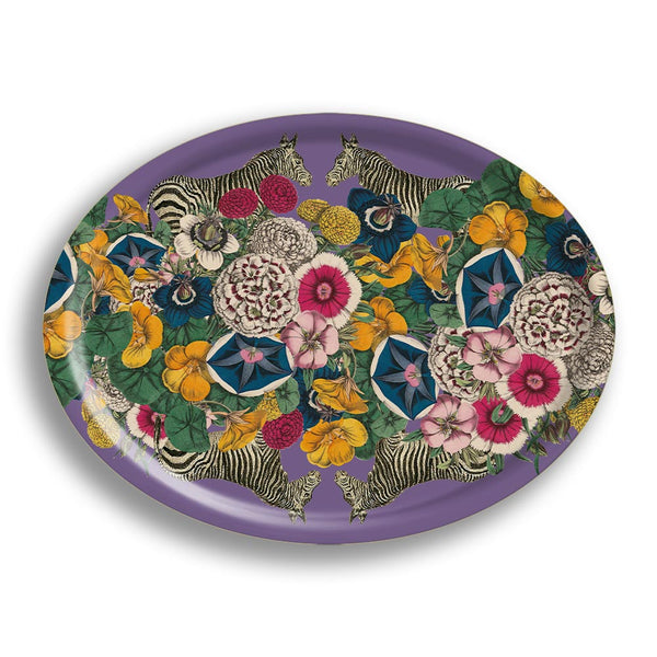 Flora Fauna Mauve Tray