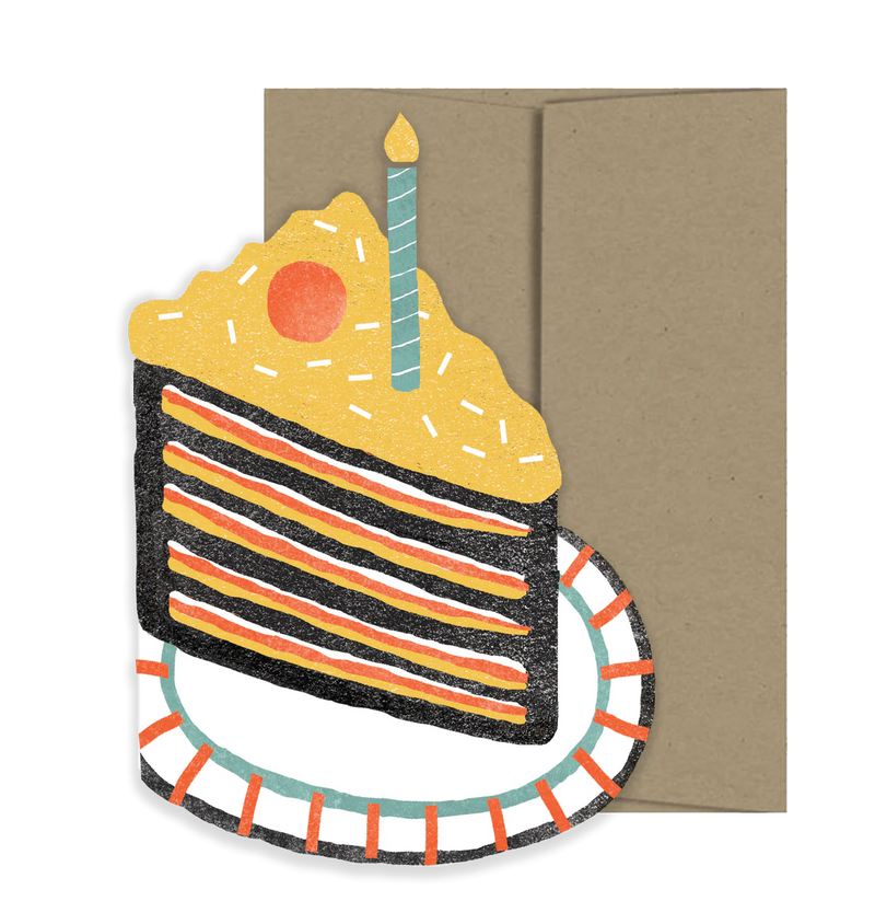 Piece of Cake Die-Cut Card