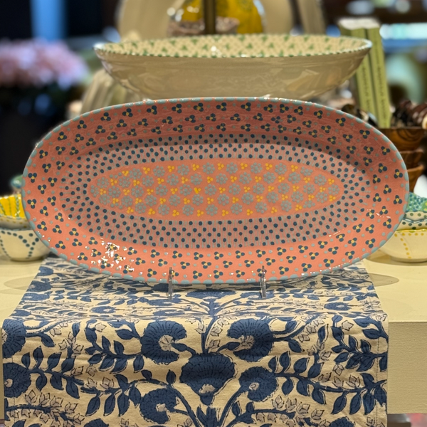 Pink Oval Platter