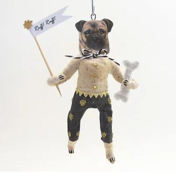 Pug Boy Ornament