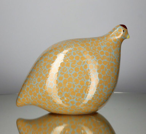 Quail Yellow Spotted Turquoise