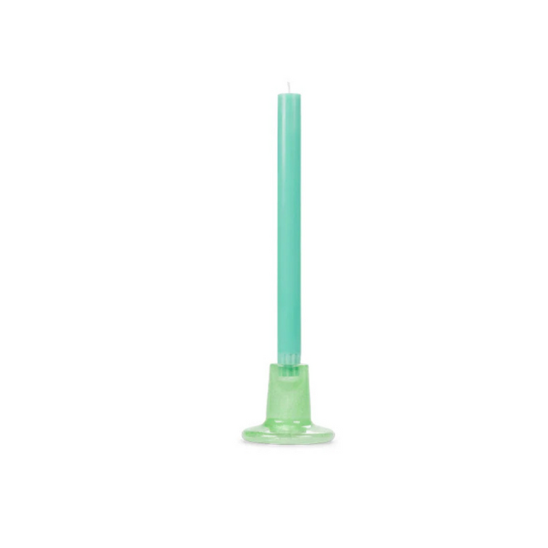 Malachite Glass Candle Holder