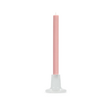 Pearl White Glass Candle Holder