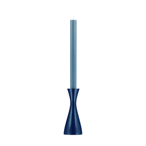 Midnight Blue Medium Wooden Candle Holder