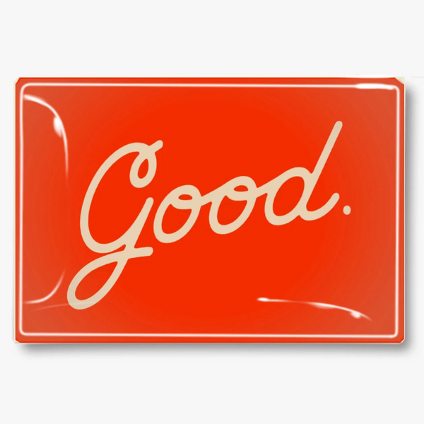 Good Script Glass Tray