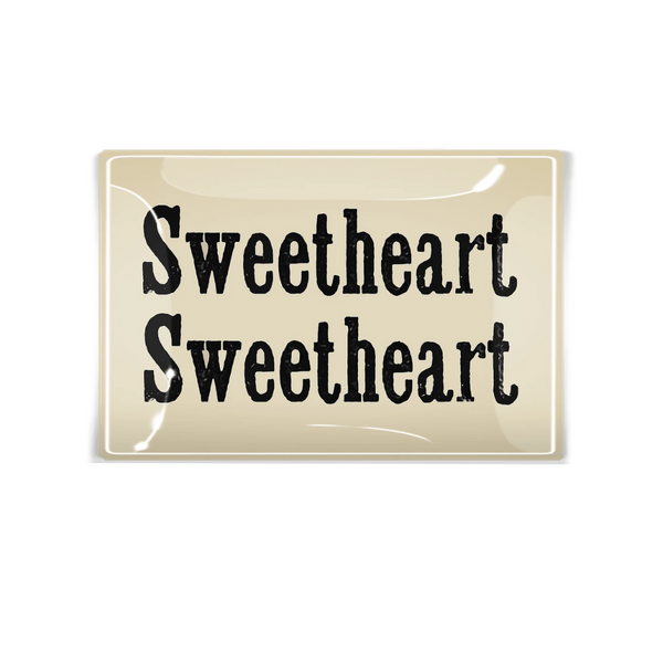 Sweetheart Glass Tray