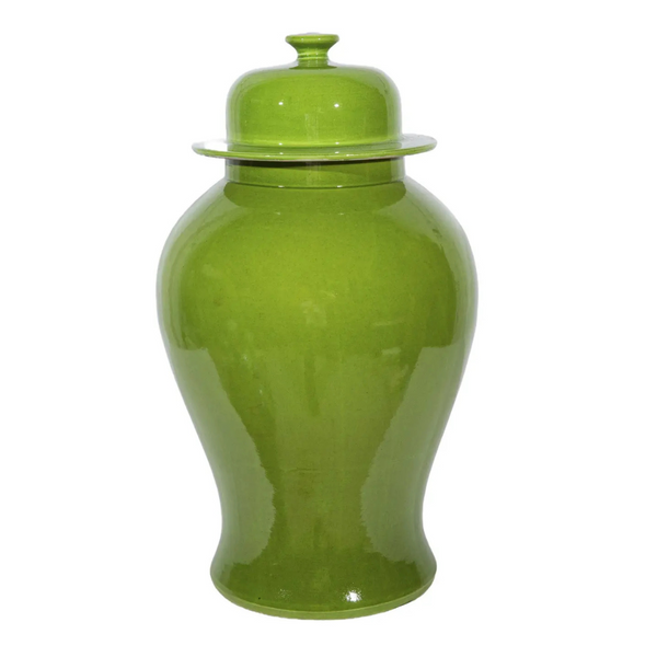 Lime Green Temple Jar