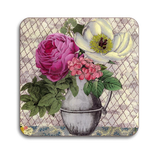 S/4 John Derian Floral Coasters