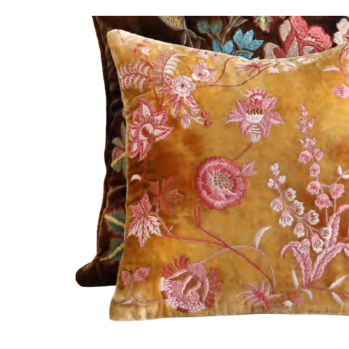 Madame Bovary Shaded Oro Pillow, 14" x 14"