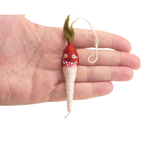 Radish Face Ornament