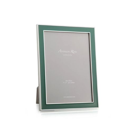 4 x 6 Emerald Fern Enamel & Gold Frame