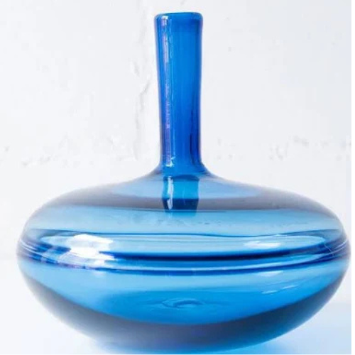 Large Flat Reflection Jar, Sky