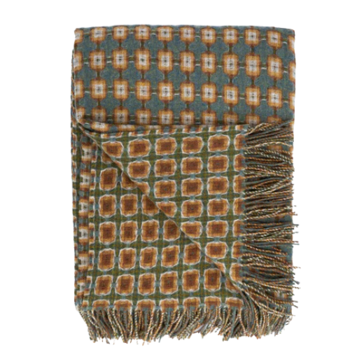 Sage and Moss Basketweave Throw
