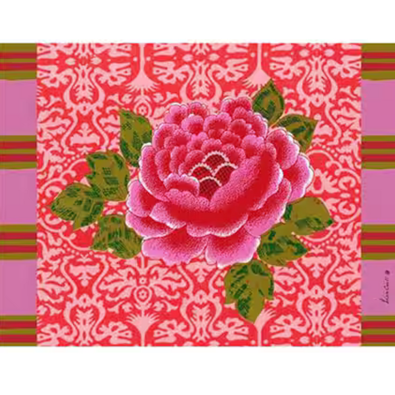 Sunrise Rectangular Coral Masonite Placemat