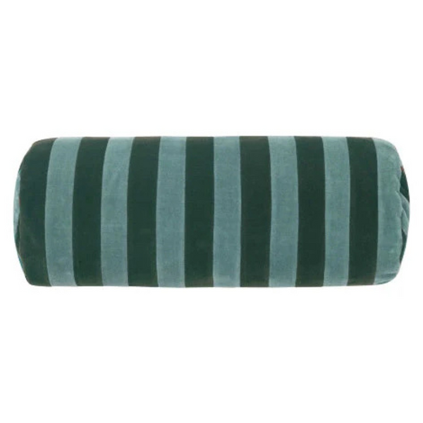 Pale Blue/Emerald Stripe Bolster
