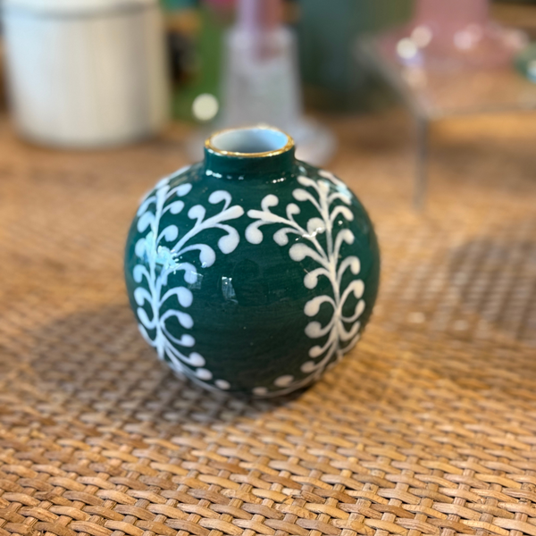 Angel Dust Bud Vase - Peacock