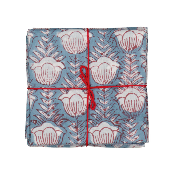 Napkins x4 Campanule Ciel