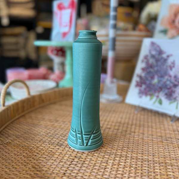 Jade Bud Vase with Stems