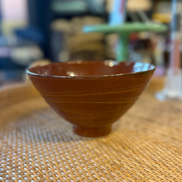 Orange Ramen Bowl, Large Swirls
